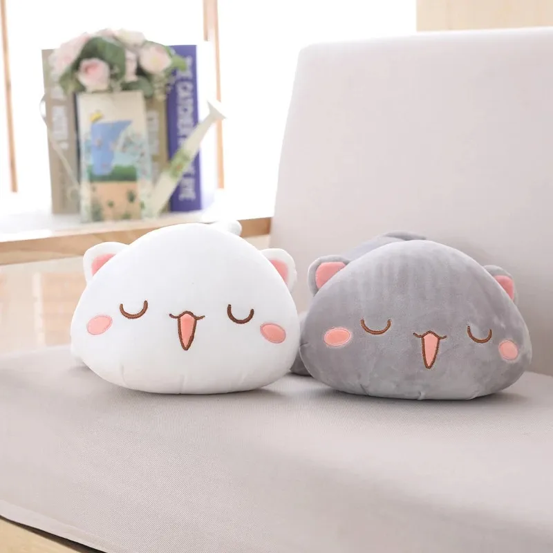 Kawaii Lying Cat Plush Toys Stuffed Cute Cat Doll Lovely Animal Pillow Soft Cartoon Cushion Kid Christmas Gift