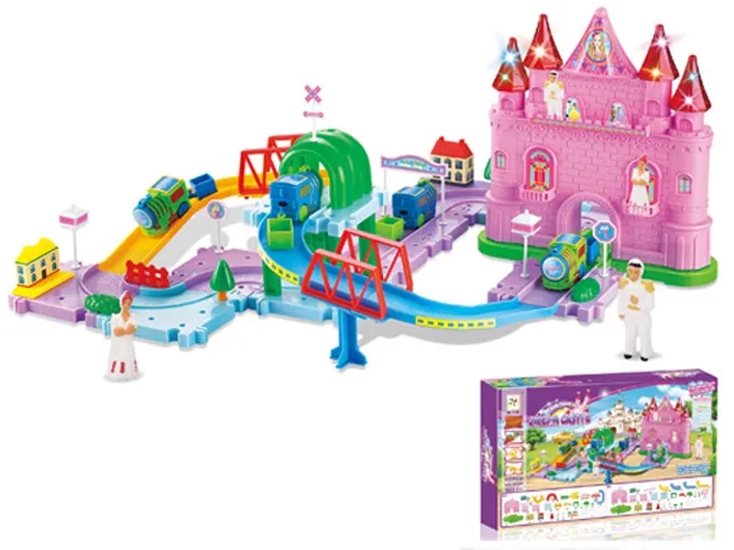 Kids Electric Toy Dream Castle B/O Toys Railway Train (H5697087)