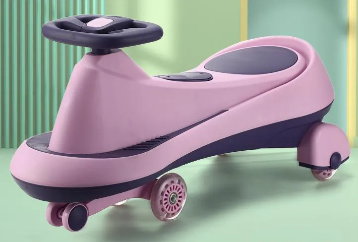 Kids Toy Twist Car Swing Car Light Wheel