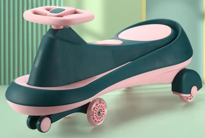 Kids Toy Twist Car Swing Car Light Wheel