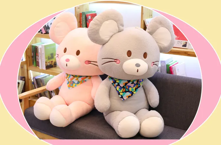 Large Mouse Plush Toy Cute Mouse Pillow Doll Mascot