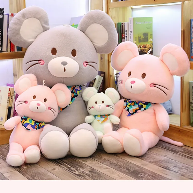 Large Mouse Plush Toy Cute Mouse Pillow Doll Mascot