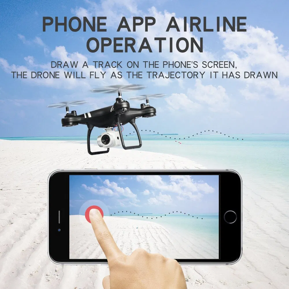 Lf608 WiFi Fpv Professional Foldable Quadcopter RC Drone with 0.3MP/2.0MP/5.0MP Camera (LF608-No Camera-Black)