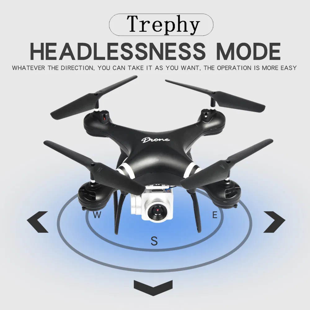 Lf608 WiFi Fpv Professional Foldable Quadcopter RC Drone with 0.3MP/2.0MP/5.0MP Camera (LF608-No Camera-Black)