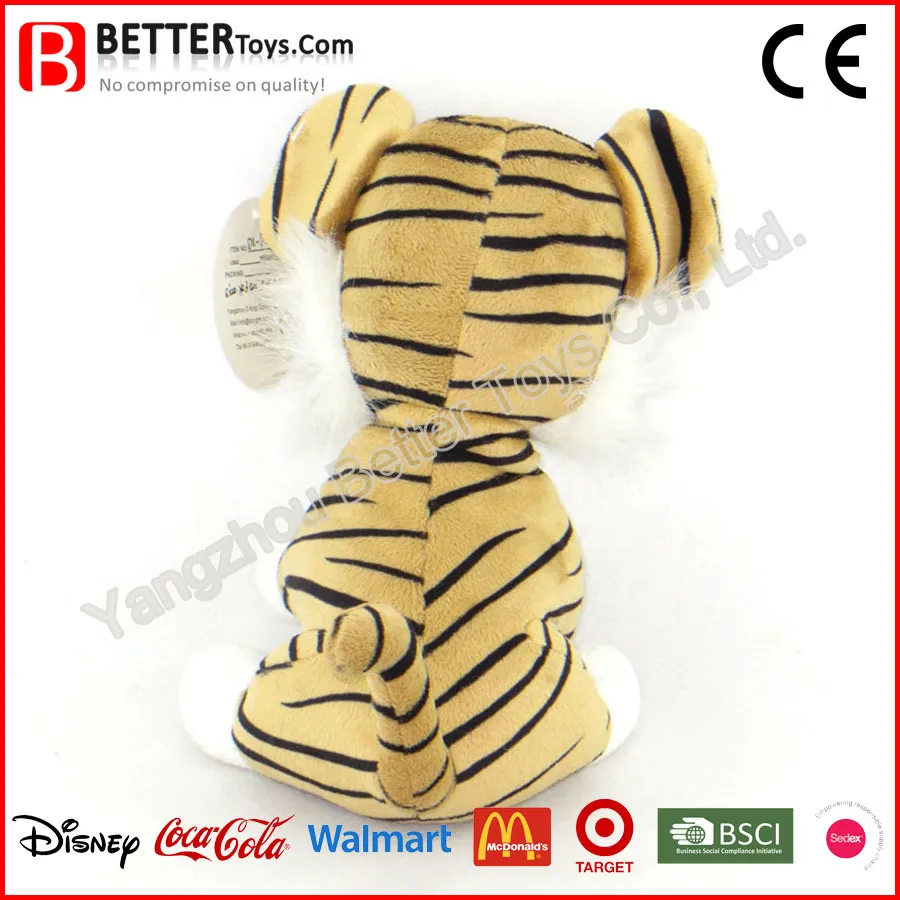 Lively Plush Wild Stuffed Animal Soft Baby Tiger Toy