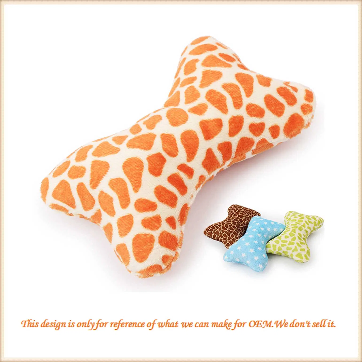 Lovely Bone Shape Toy Car Cushion Decoration