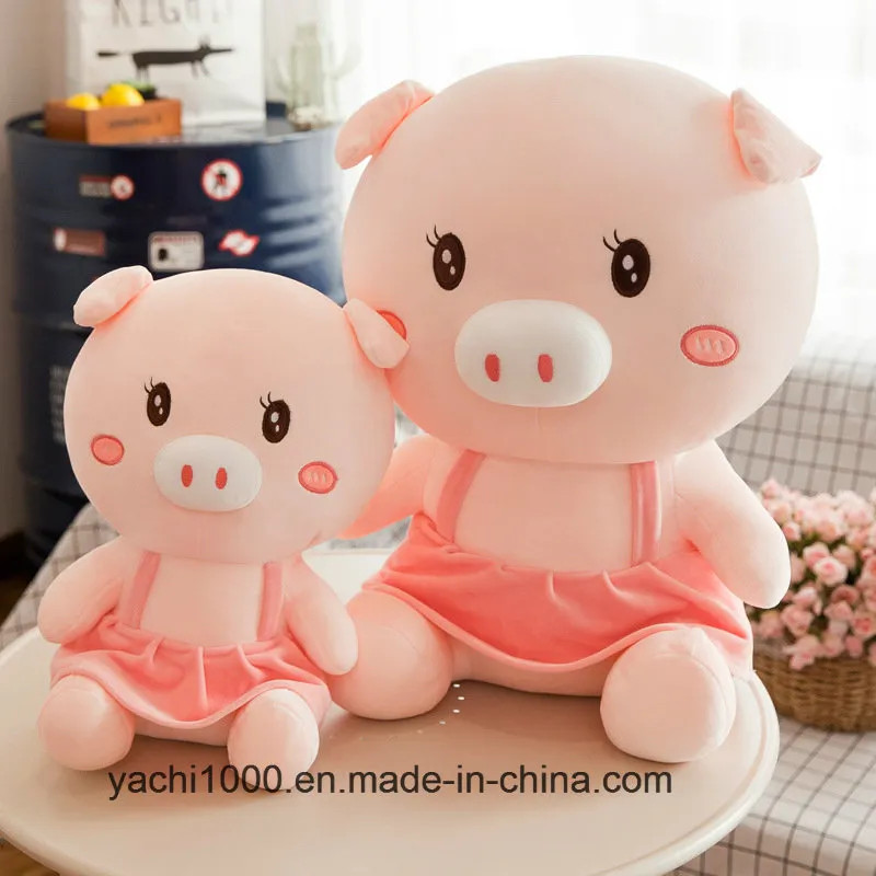 Lovely Plush Stuff Pig with Dress