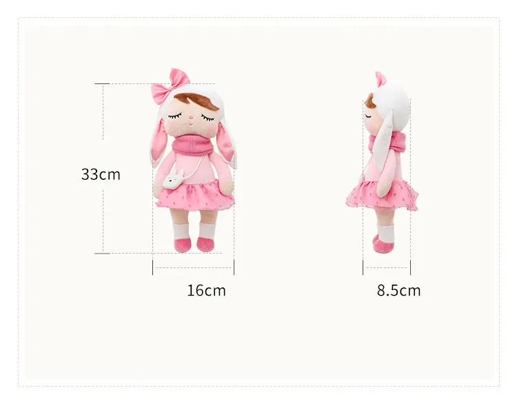 Metoo Angela Girl Doll Plush Rabbit Wholesale Bag Pendant Cartoon Plush Toy