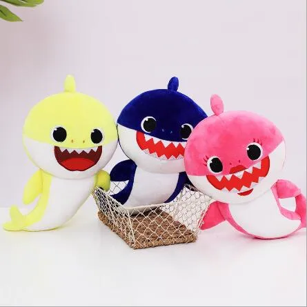 Musical Singing LED Pinkfong Baby Shark Plush Toys with Light