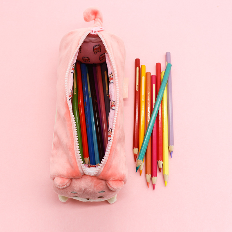 New Akita Dog Doll Corgi Large Capacity Pencil Case
