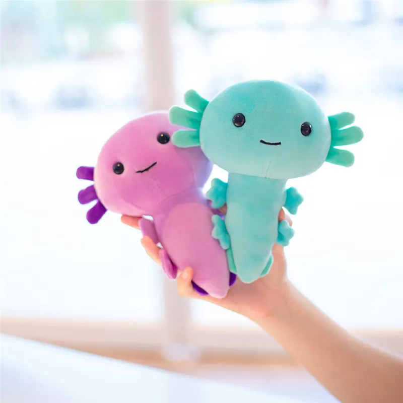 New Arrival Custom Stuffing Kawaii Squishmallow Cute Salamander Plushie Dolls Soft Stuffed Axolotl Plush Toys Plush Toys Wholesa