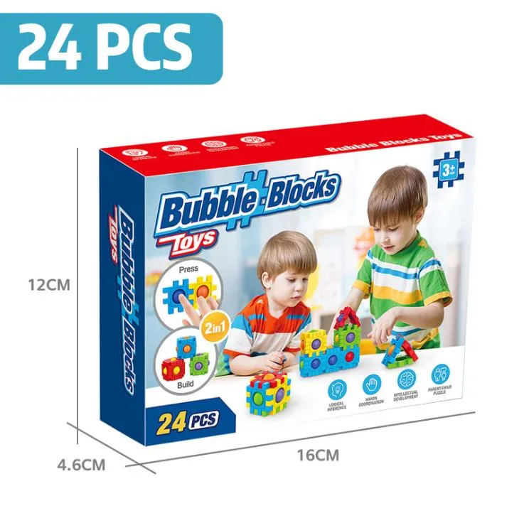 New Decompression Rodent Control Pioneer Desktop Educational Toys Constructing Inserting Building Blocks Creative 3D Puzzles Toys