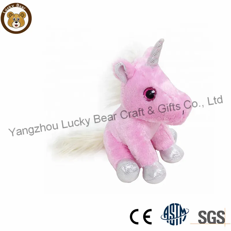 New Design Colorful Organic Cotton Lying Size Unicorn Stuffed Animal Unicorn