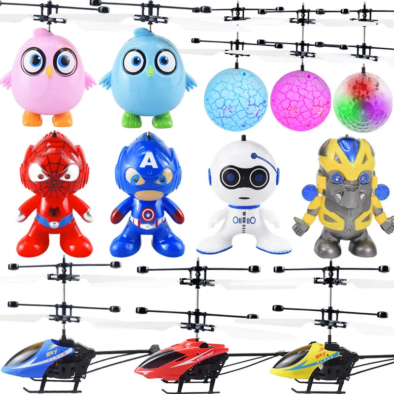 New Princess Drone RC Helicopter Aircraft Flying Ball Flying Toys Ball Shining Lighting Fly Helicopter Kids Toys
