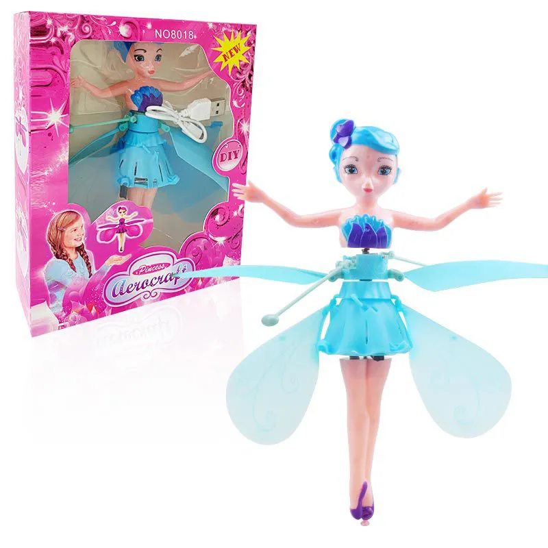 New Princess Drone RC Helicopter Aircraft Flying Ball Flying Toys Ball Shining Lighting Fly Helicopter Kids Toys