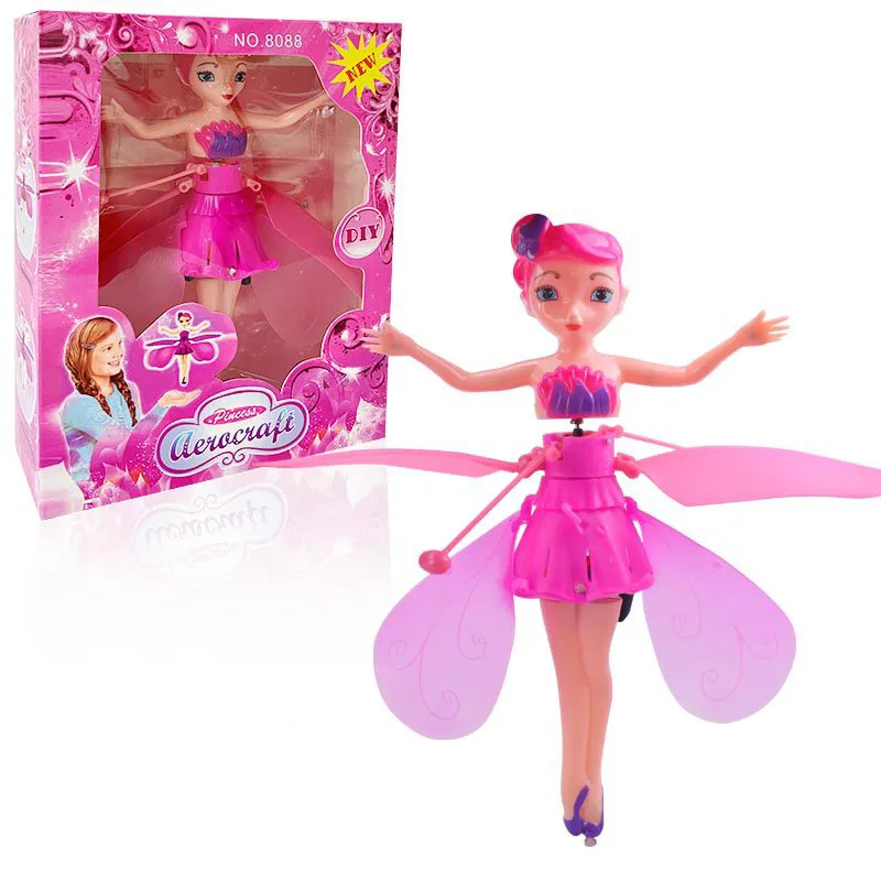 New Princess Drone RC Helicopter Aircraft Flying Ball Flying Toys Ball Shining Lighting Fly Helicopter Kids Toys