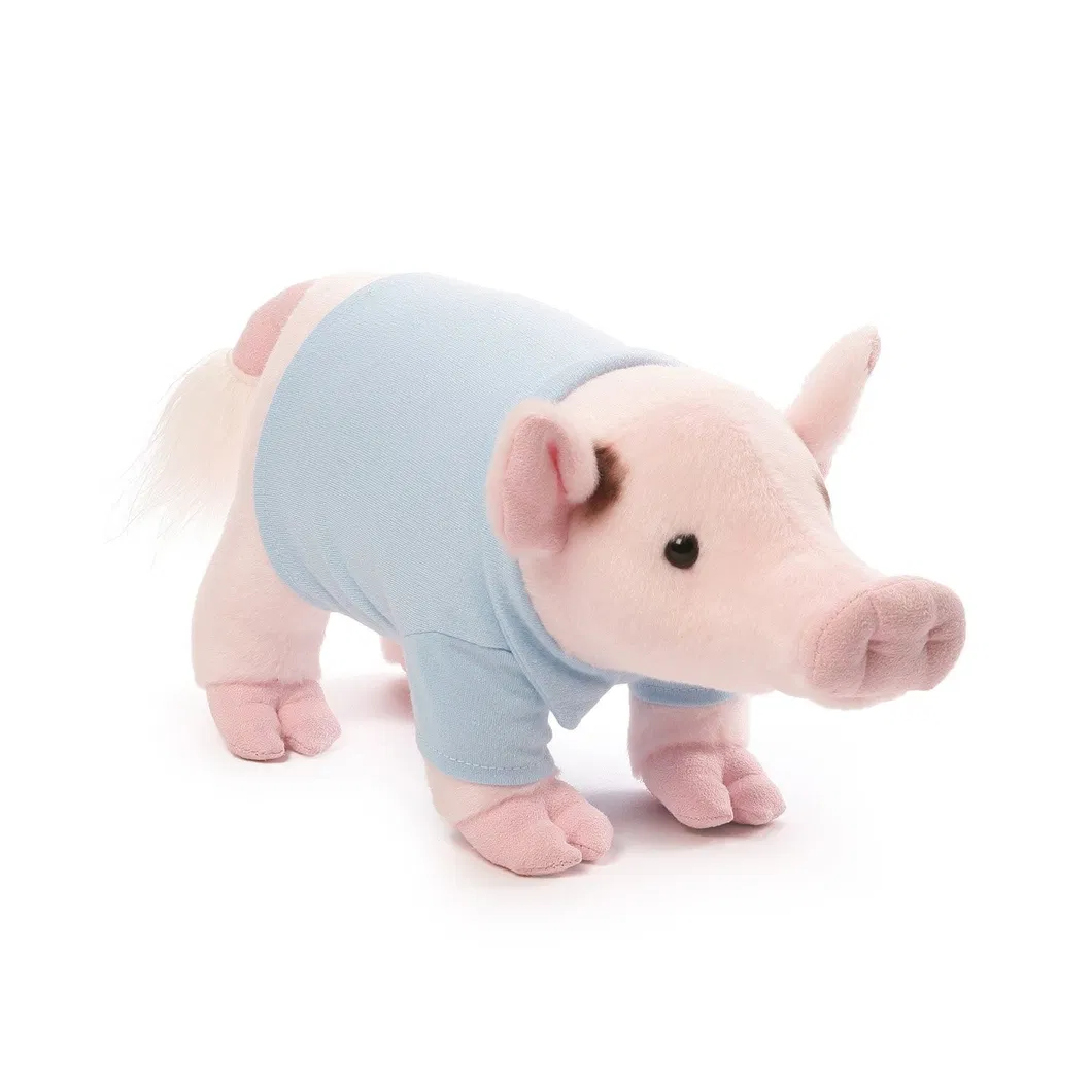 OEM Soft Cute Pink Pig in Little Dress Plush Pig Toys