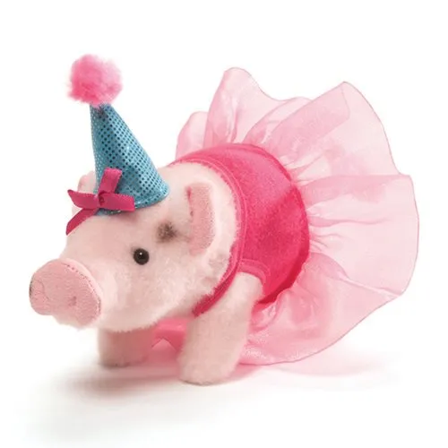 OEM Soft Cute Pink Pig in Little Dress Plush Pig Toys