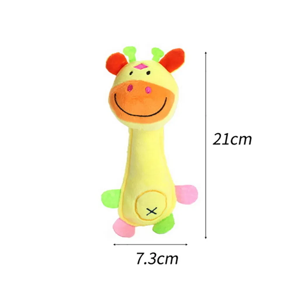 Pet Dog Cat Plush Squeak Sound Dog Toys Funny Fleece Durability Chew Molar Toy Elephant Duck Pig