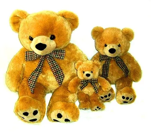Plush Lying Cute Teddy Bear with Soft New Material