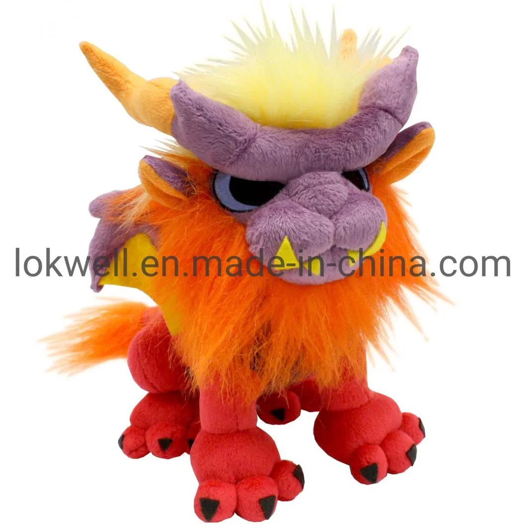 Plush Stuffed Blue Monster Cartoon Toy for Kids