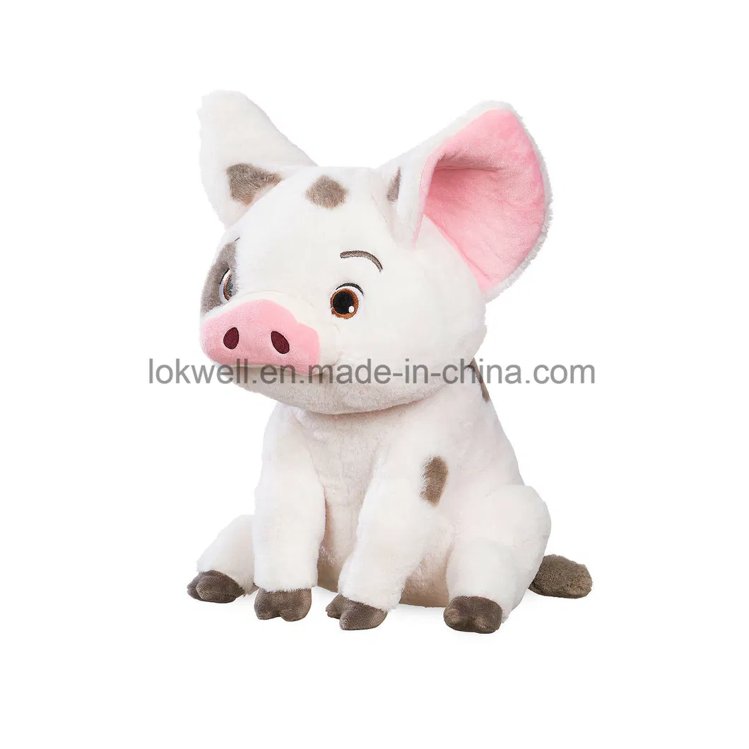 Plush Stuffed Spotty White Pig Toys
