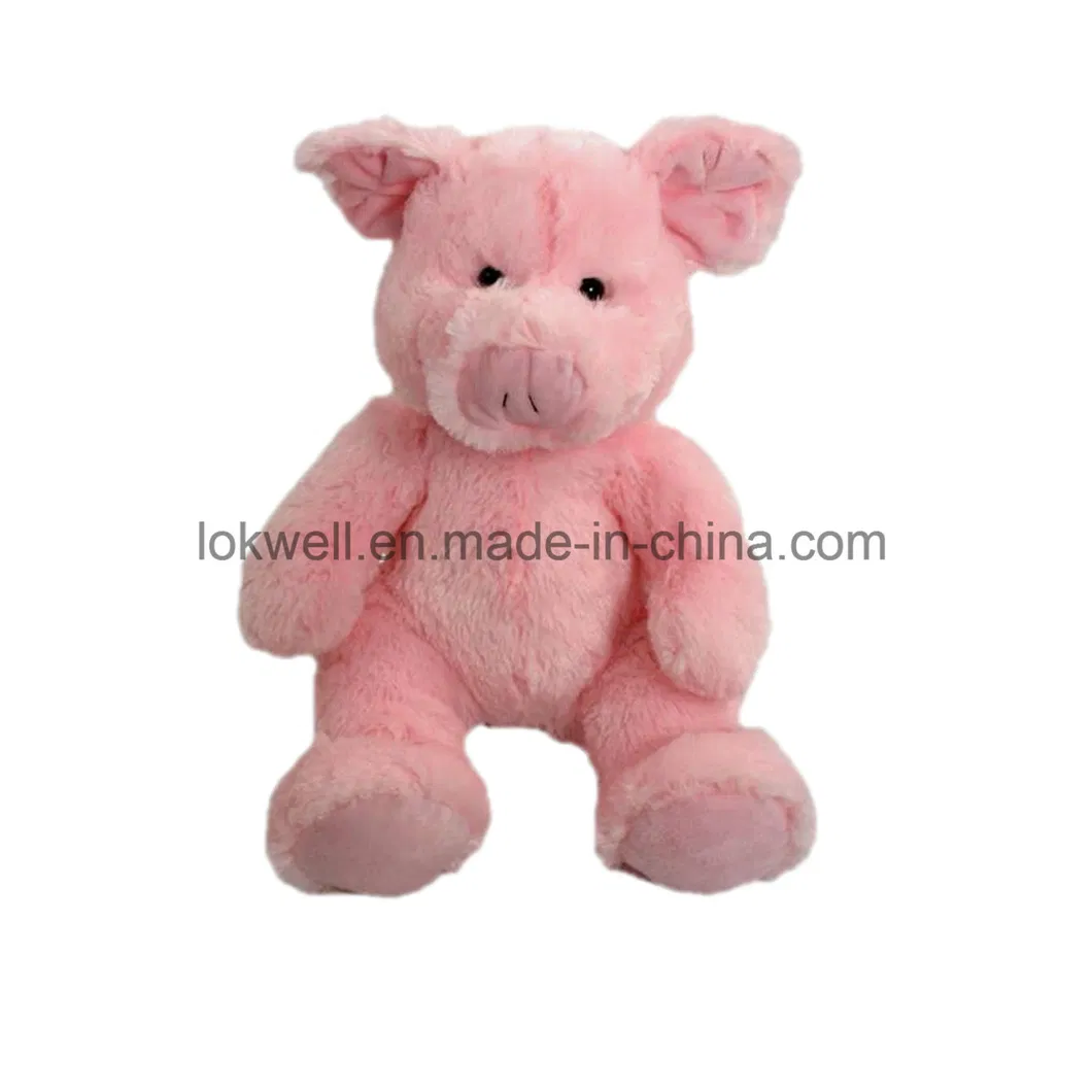 Plush Stuffed Spotty White Pig Toys