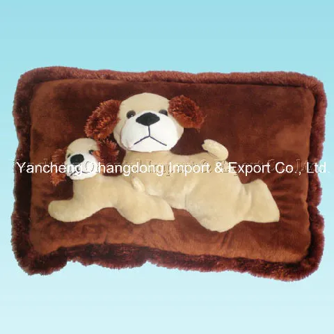 Plush T-Shirt Cushion with Numbers Embroider