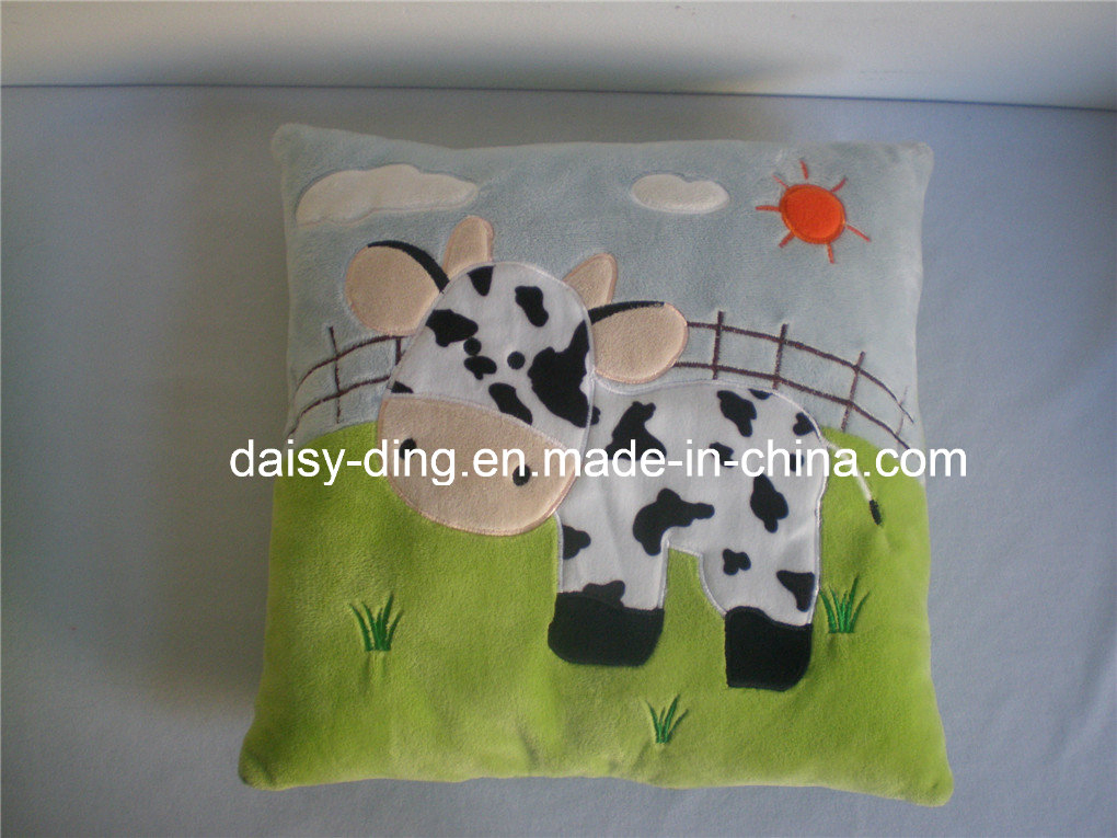 Plush T-Shirt Cushion with Numbers Embroider
