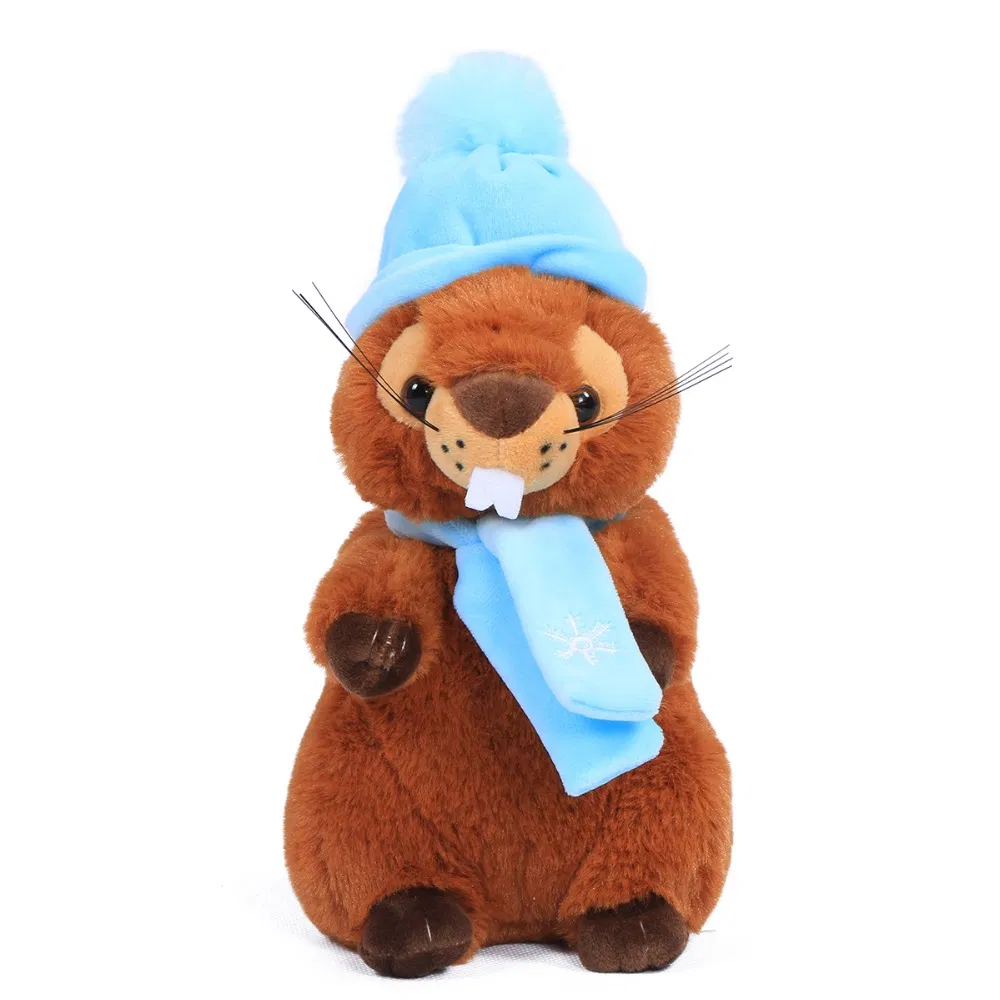 Plush Toy Soft Stuffed Light Brown Squirrel Animal Toys