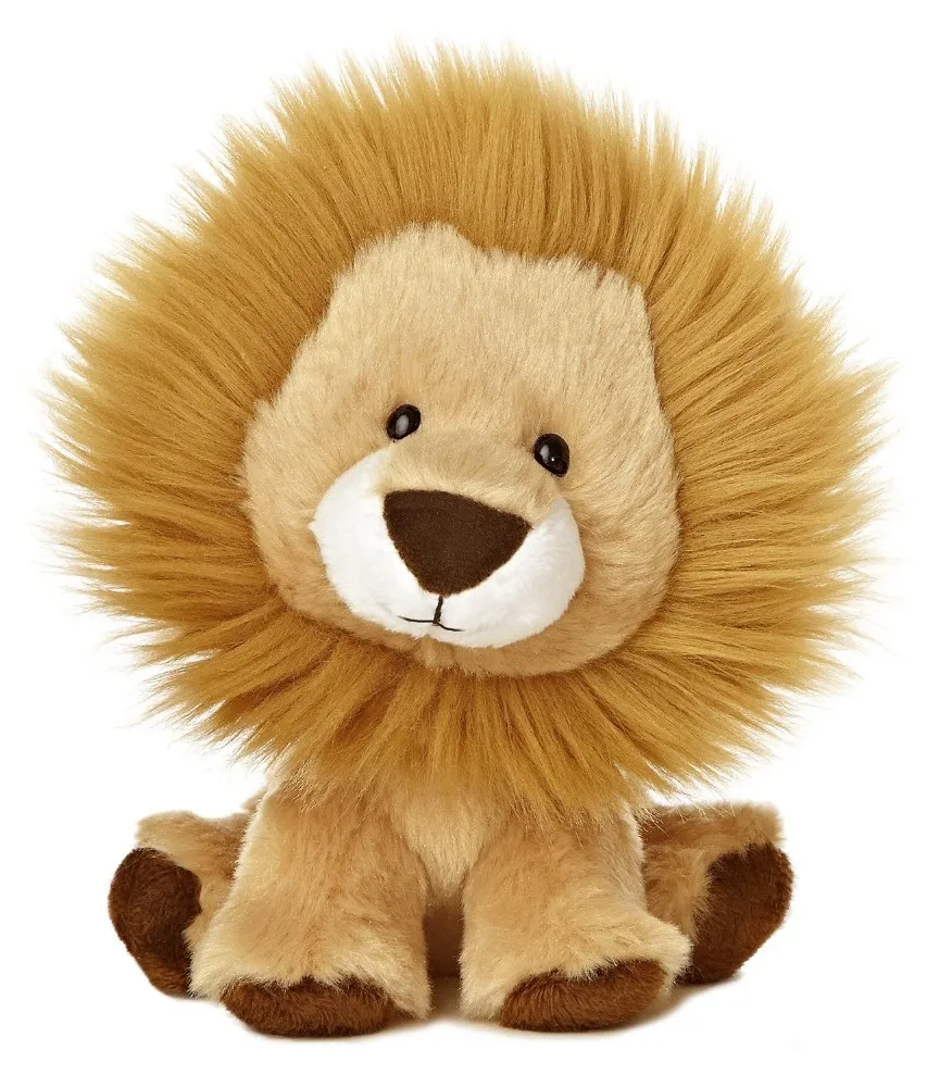 Plushy Lion Doll Stuffed Zoo Animals Gifts for Kids