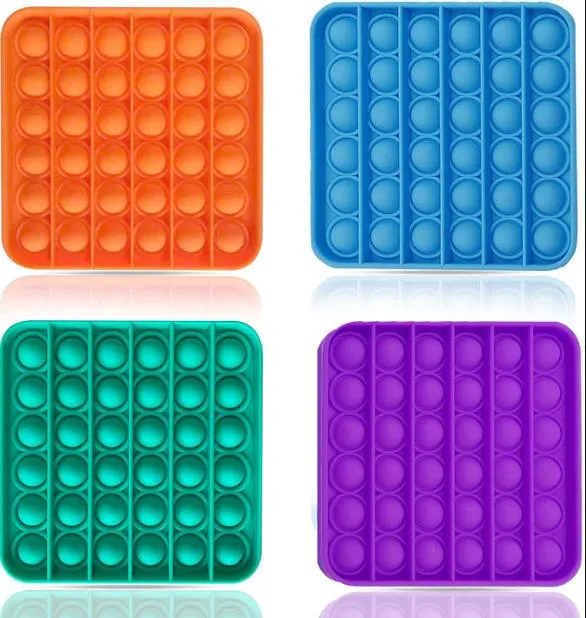 Push Pop Bubble Fidget Sensory Toy, Autism Special Needs Stress Reliever Silicone Stress Reliever Toy