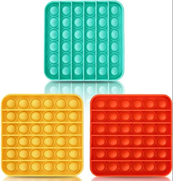 Push Pop Bubble Fidget Sensory Toy, Autism Special Needs Stress Reliever Silicone Stress Reliever Toy