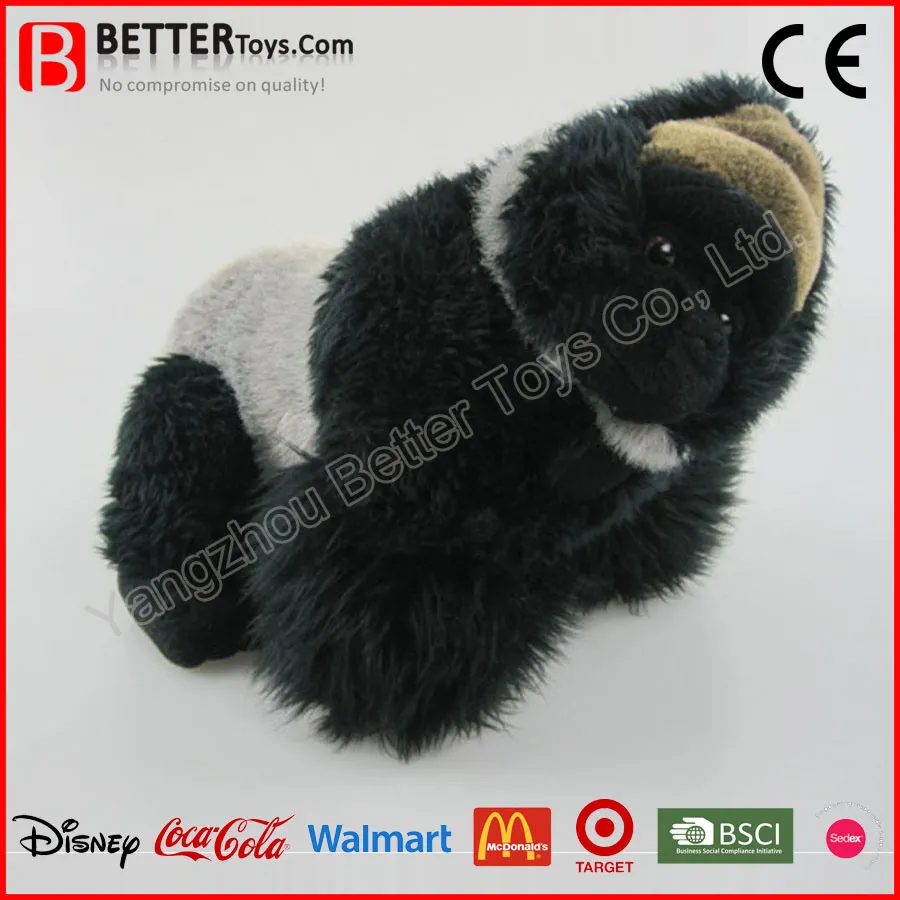 Realistic Stuffed Lying Gorilla Animal Toy with High Quality