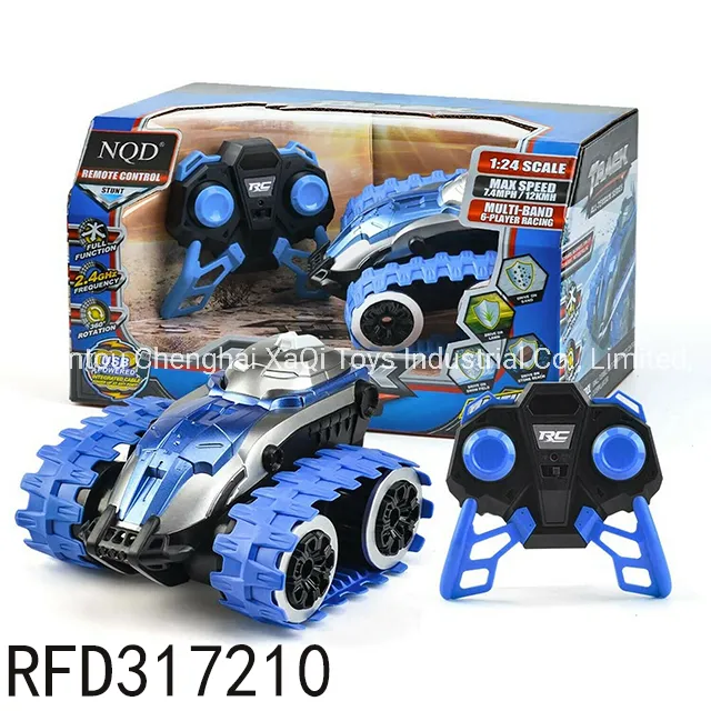 Remote Control Car Vehicle 360 Spin 1: 24 2.4GHz 4WD Dual Motors Rechargeable Electric RC Toy Car