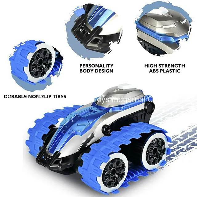 Remote Control Car Vehicle 360 Spin 1: 24 2.4GHz 4WD Dual Motors Rechargeable Electric RC Toy Car