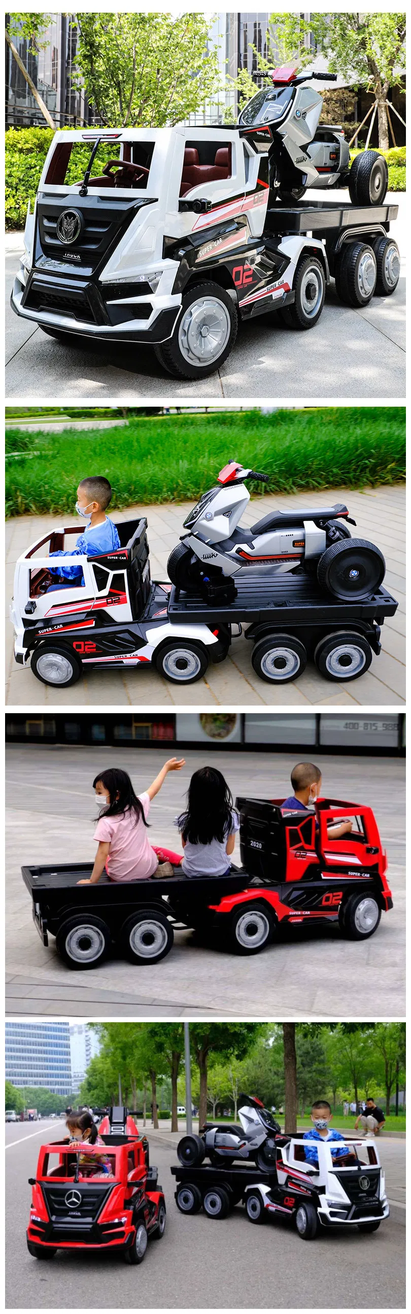Remote Control Truck Toys Cheap Price 2020 Plastic Kids Ride on Truck Electric Ride on Car