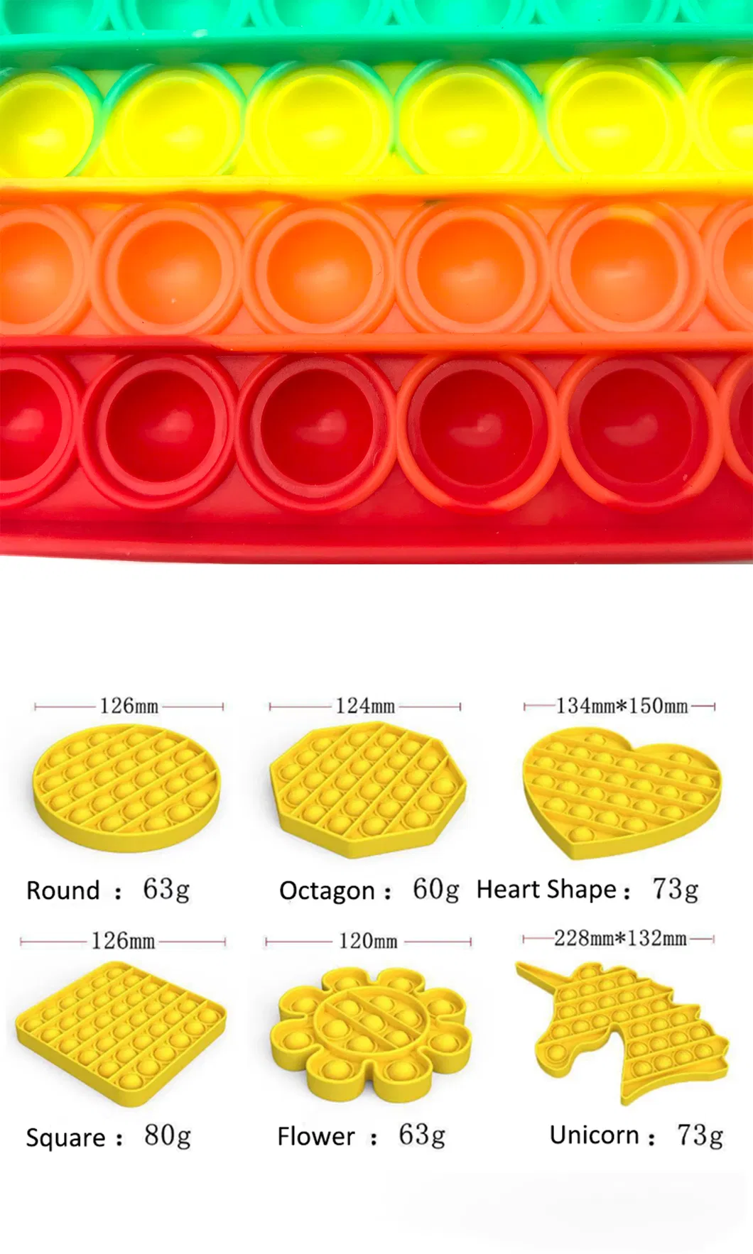 Sensory Toys Colorful Relief Stress Desktop Game Soft Squeeze Toy Logical Reasoning Training Toys for Adults Children