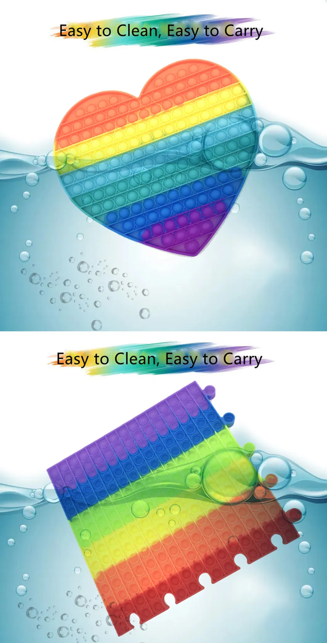 Sensory Toys Colorful Relief Stress Desktop Game Soft Squeeze Toy Logical Reasoning Training Toys for Adults Children