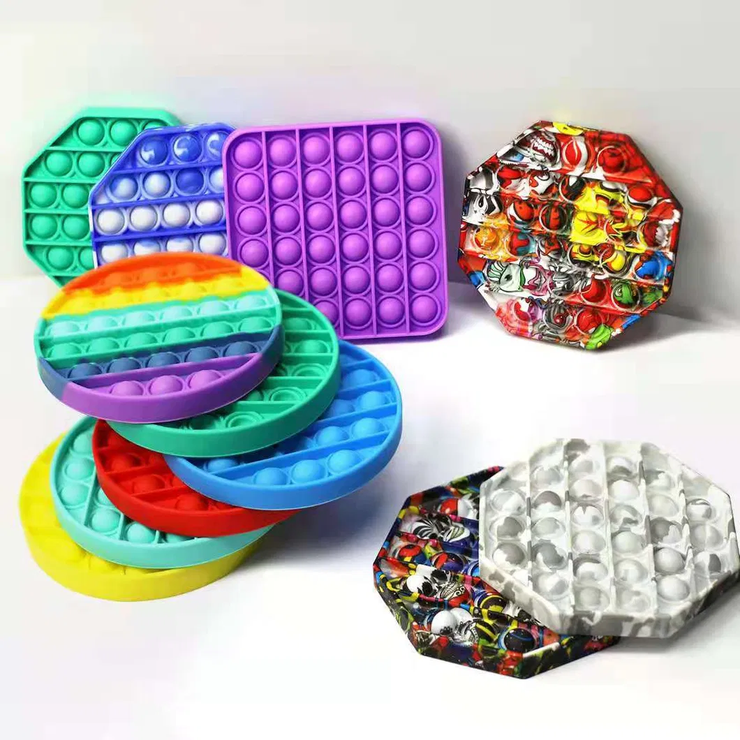 Silicone Push Pop Bubble Fidget Sensory Toy Relief Stress Game Toy