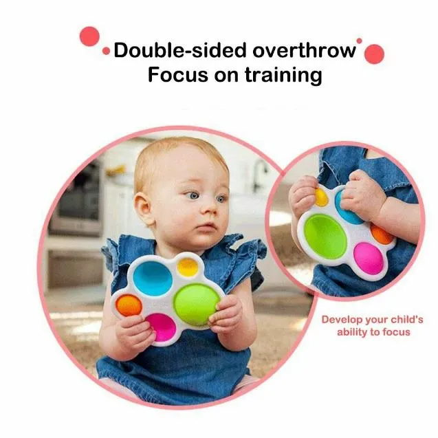 Simple Dimple Fidget Toy, Silicone Flipping Board Early Educational, Sensory Board Gifts