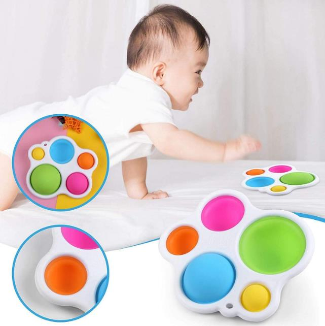 Simple Dimple Fidget Toy, Silicone Flipping Board Early Educational, Sensory Board Gifts