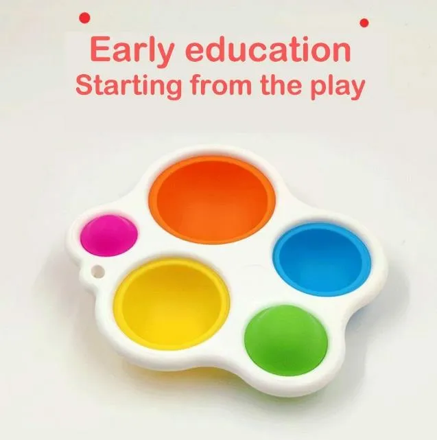 Simple Dimple Fidget Toy Tress Relief Hand Silicone Sensory Toys Anxiety Relief Adha Autism