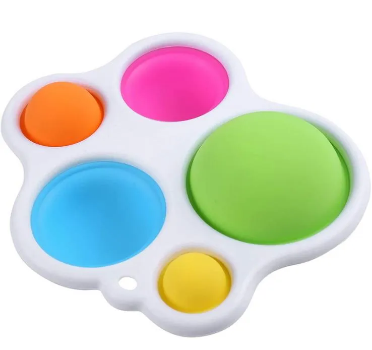 Simple Dimple Fidget Toy Tress Relief Hand Silicone Sensory Toys Anxiety Relief Adha Autism