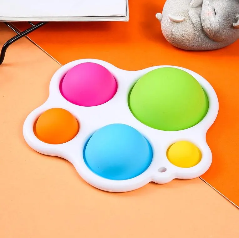 Simple Dimple Fidget Toy Tress Relief Hand Silicone Sensory Toys Anxiety Relief Adha Autism