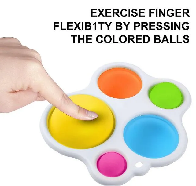 Simple Dimple Fidget Toy Tress Relief Hand Silicone Sensory Toys Anxiety Relief Adha Autism