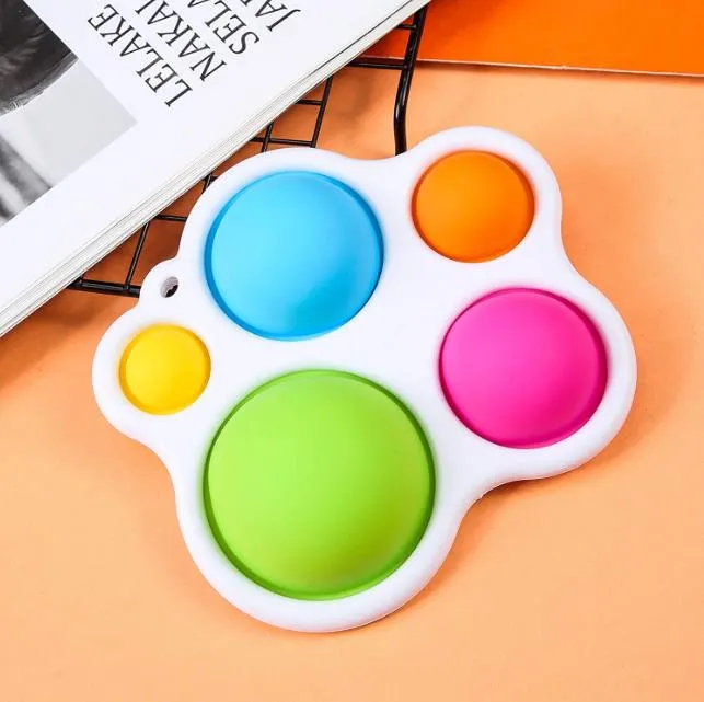 Simple Dimple Fidget Toy Tress Relief Hand Silicone Sensory Toys Anxiety Relief Adha Autism