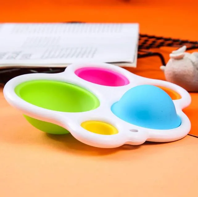 Simple Dimple Fidget Toy Tress Relief Hand Silicone Sensory Toys Anxiety Relief Adha Autism