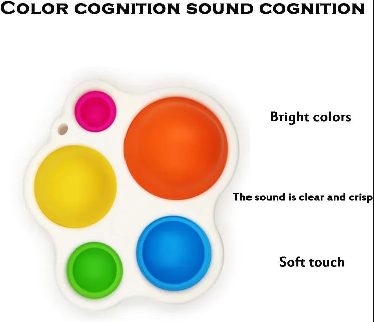 Simple Dimple Fidget Toy Tress Relief Hand Silicone Sensory Toys Anxiety Relief Adha Autism