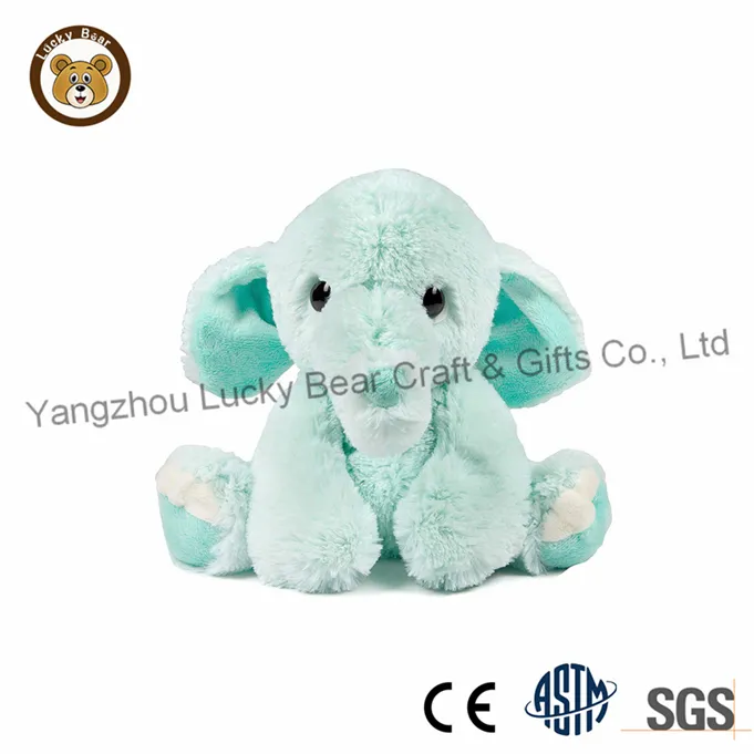 Soft Furry Children Puppets Fluffly Stuffed Animal Plush Baby Pink Toy Elephant